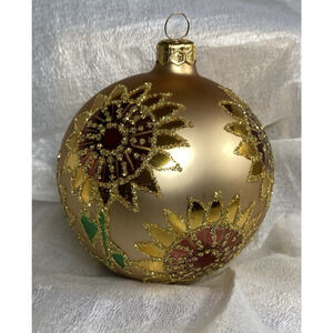 Christopher Radko Vincent’s Prize Sunflower Ornament 1996 Retired Vintage